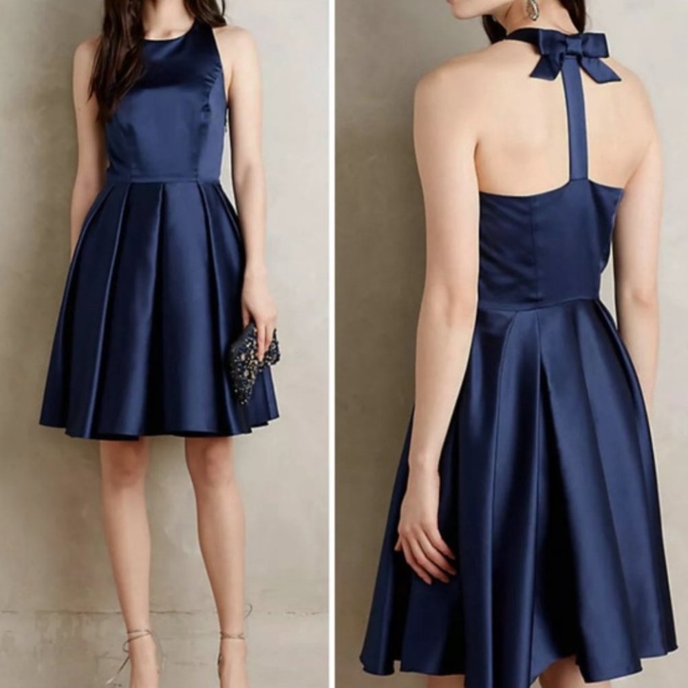 ERIN Erin Fetherston Women Blue Navy Mimi Bow Dress